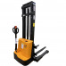 Fully Powered Straddle Stacker 3300 Lb. 118" Lift Fully Electric Straddle Stacker With Adj. Forks